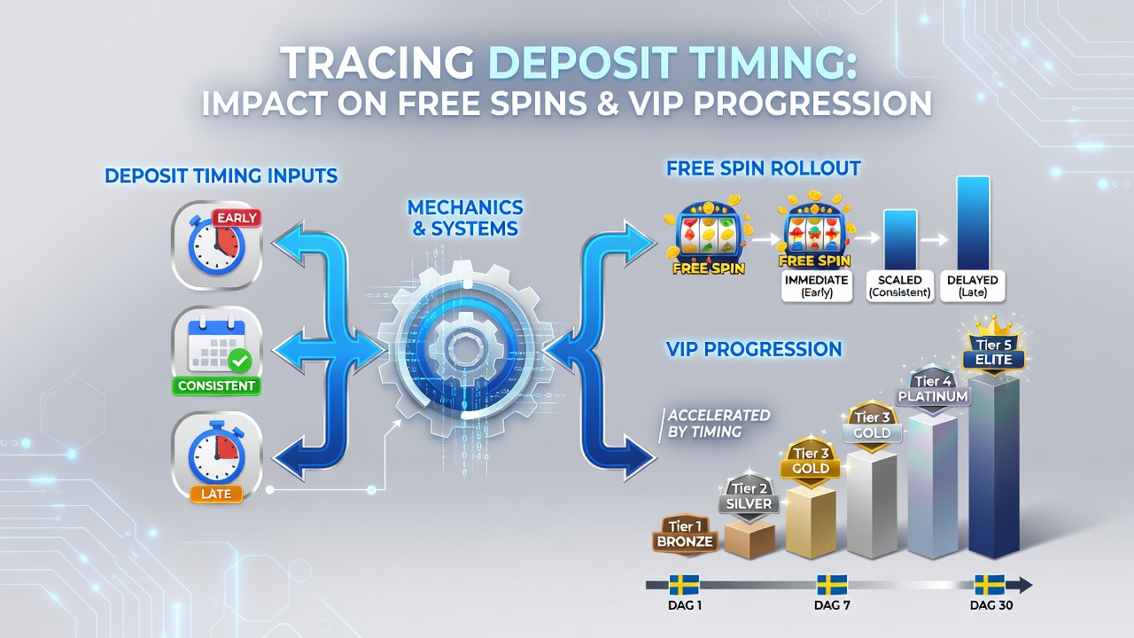 Analytics dashboard displaying VIP progression metrics tied to deposit dates in a Swedish mobile app